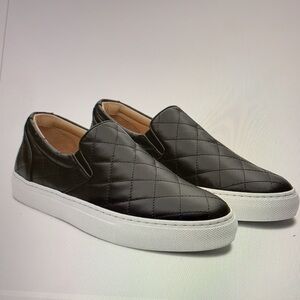 Greats Wooster Quilted Leather Slip-On Sneakers 8
